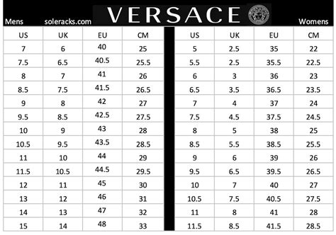 versace shoes size 8|Versace shoe size chart.